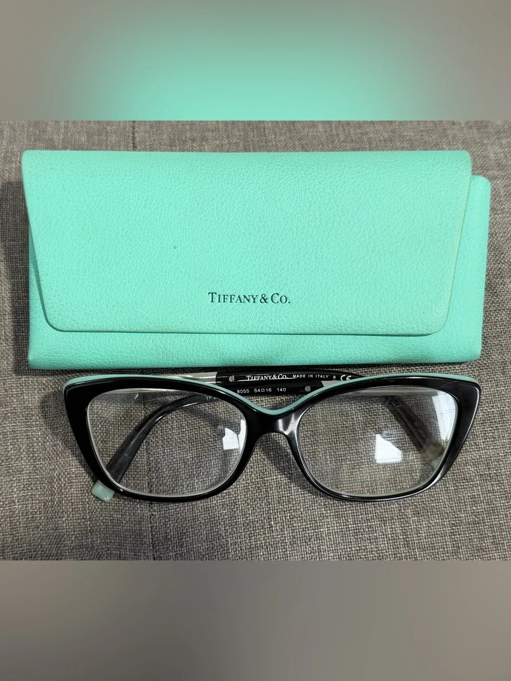 Tiffany & Co. TF 2208-B Black Women's Eyeglasses with  Tiffany Blue Case